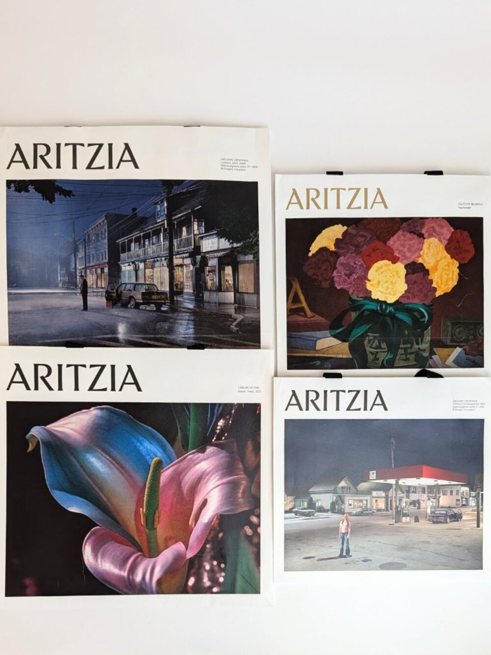 Lot of 4 Aritzia Artist Shopping Bags Gregory Crewdson Carlijn Jacobs Murphy